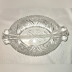 Vintage Anchor Hocking divided serving dish